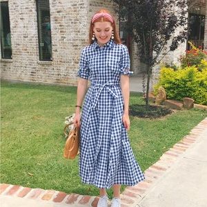 Navy & White Checkered Calvin Klein